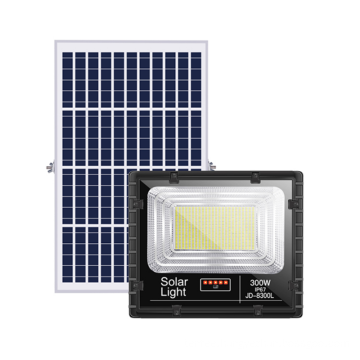 LED solar flood light with digital display